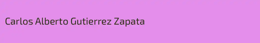 Carlos Alberto Gutierrez Zapata